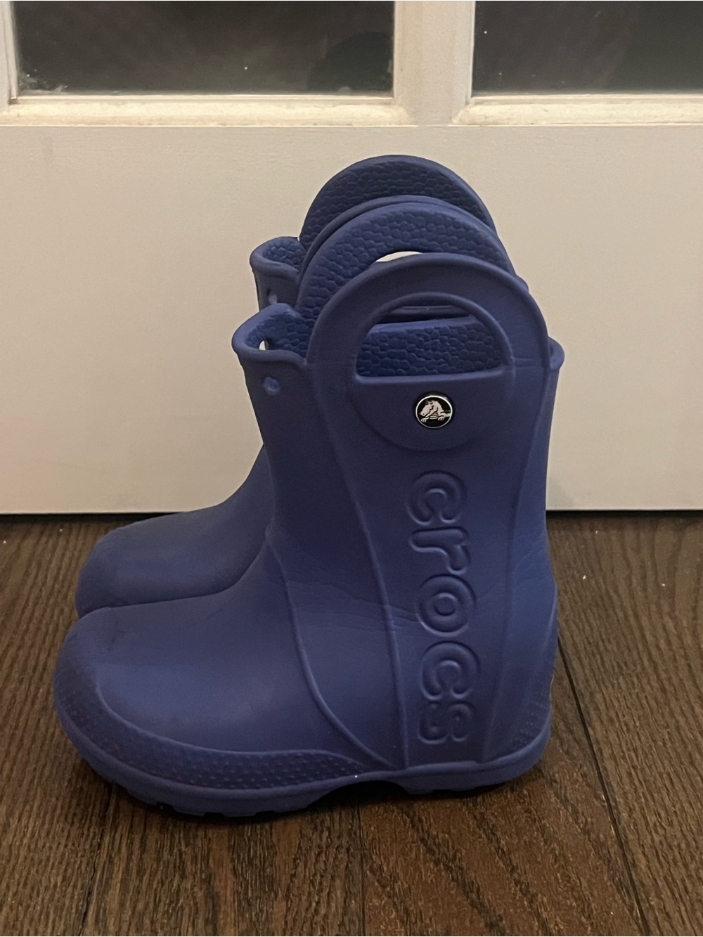 CROCS "Handle It" Kids Unisex Waterproof Rain Boots - Blue